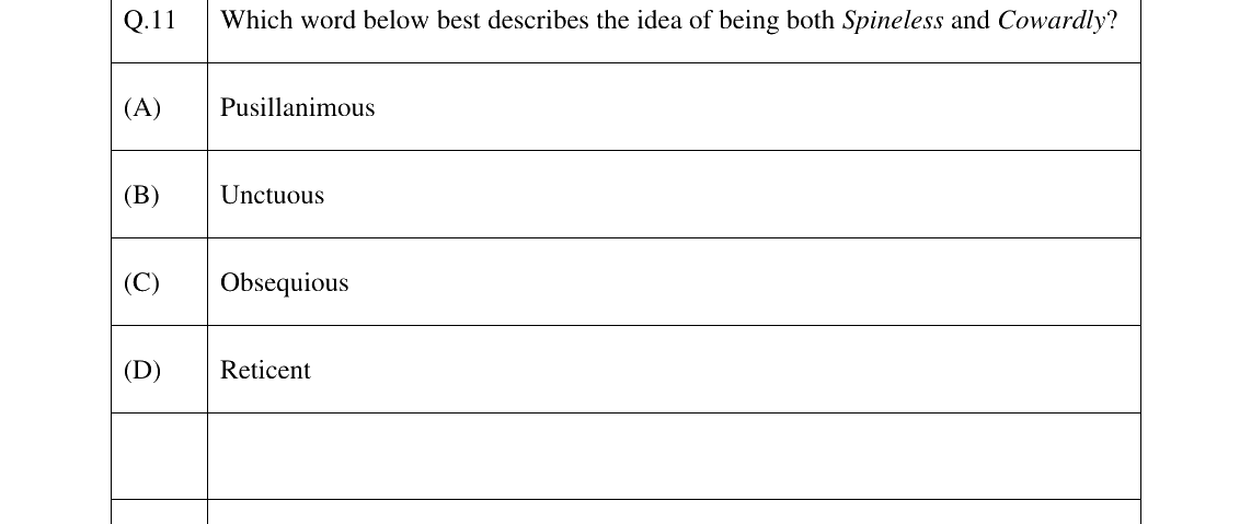 GATE 2023 XH-C4 question 11