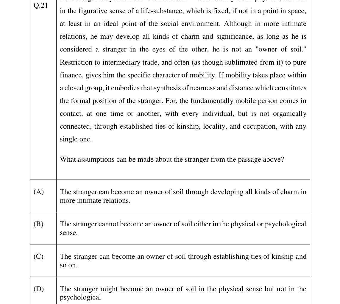 GATE 2023 XH-C4 question 21