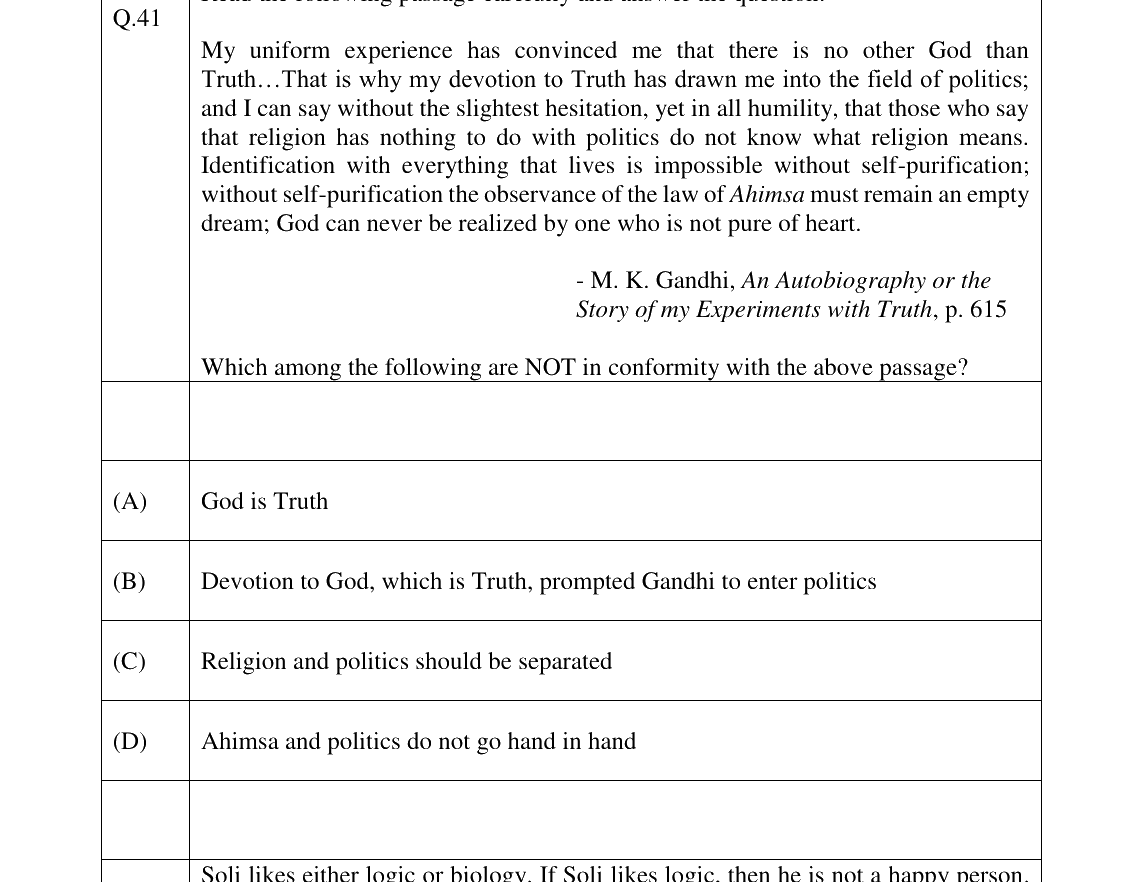 GATE 2023 XH-C4 question 41