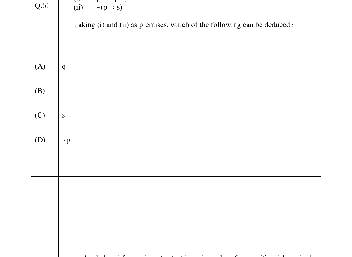 GATE 2023 XH-C4 question 61