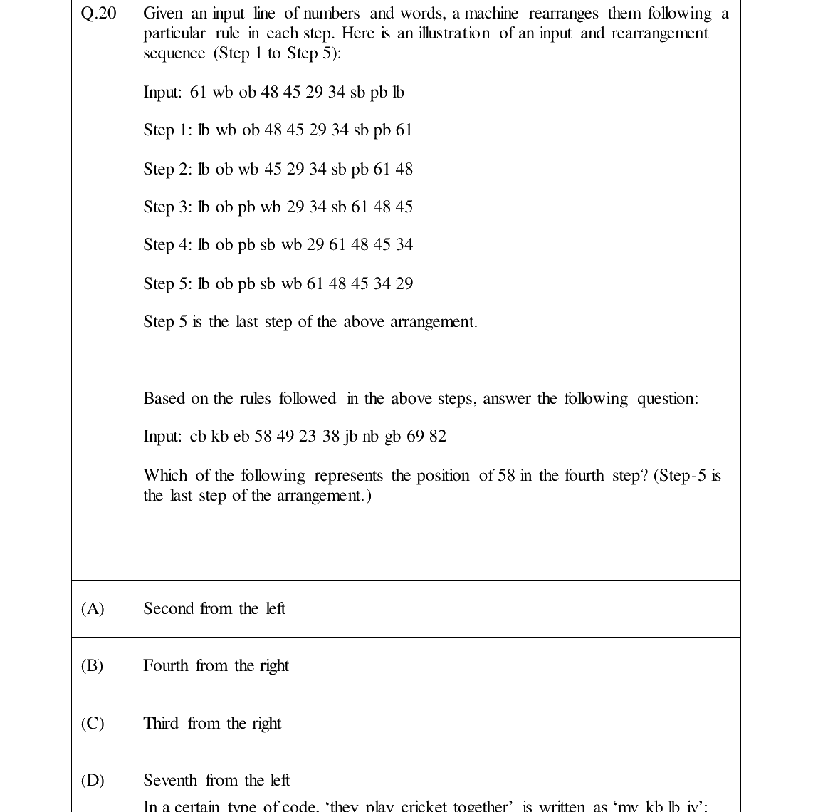 GATE 2024 XH-C4 question 20