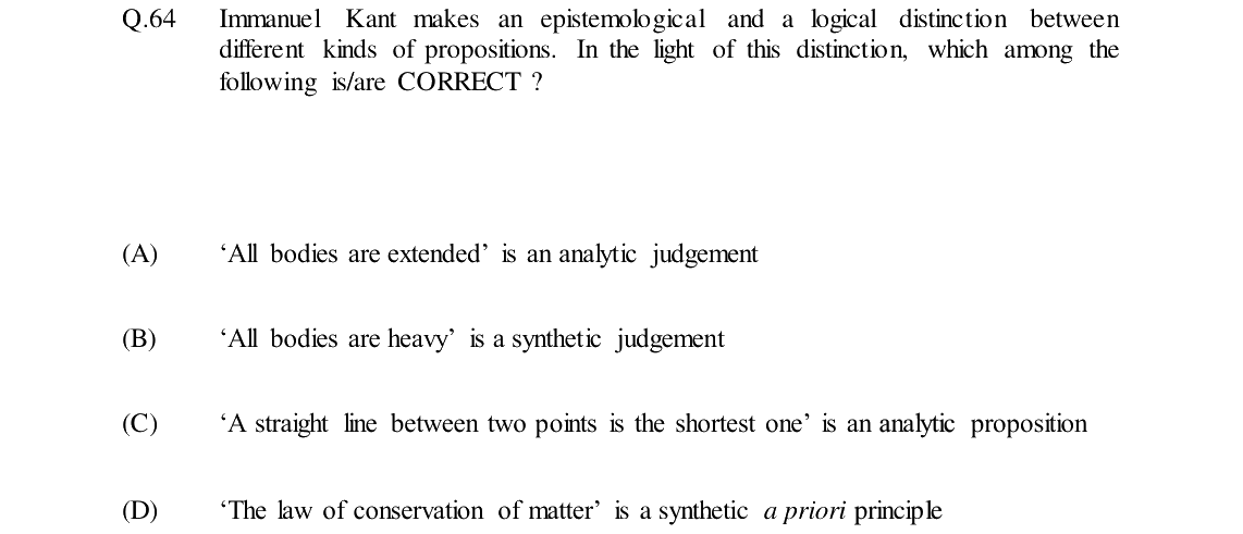 GATE 2024 XH-C4 question 64