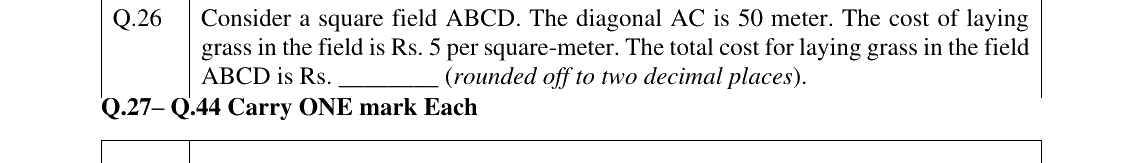 GATE 2025 XH-C4 question 26