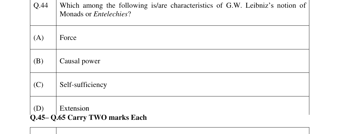 GATE 2025 XH-C4 question 44