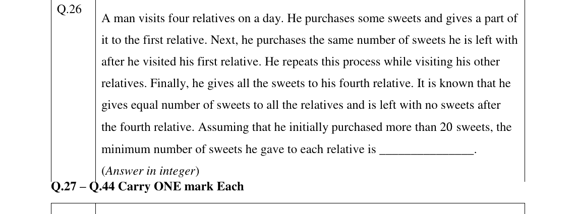 GATE 2026 XH-C4 question 26