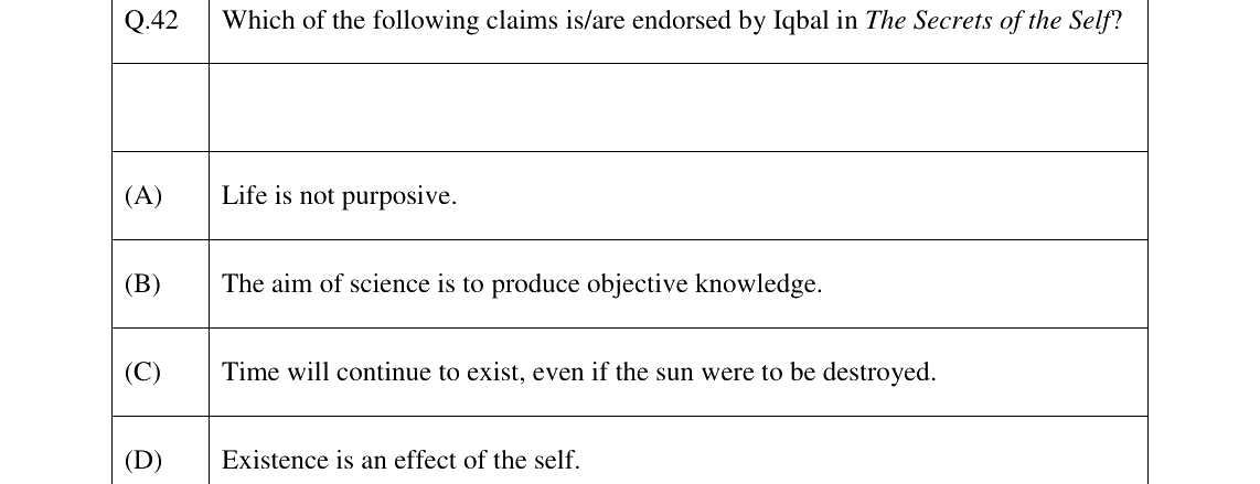 GATE 2026 XH-C4 question 42