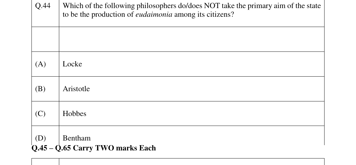 GATE 2026 XH-C4 question 44