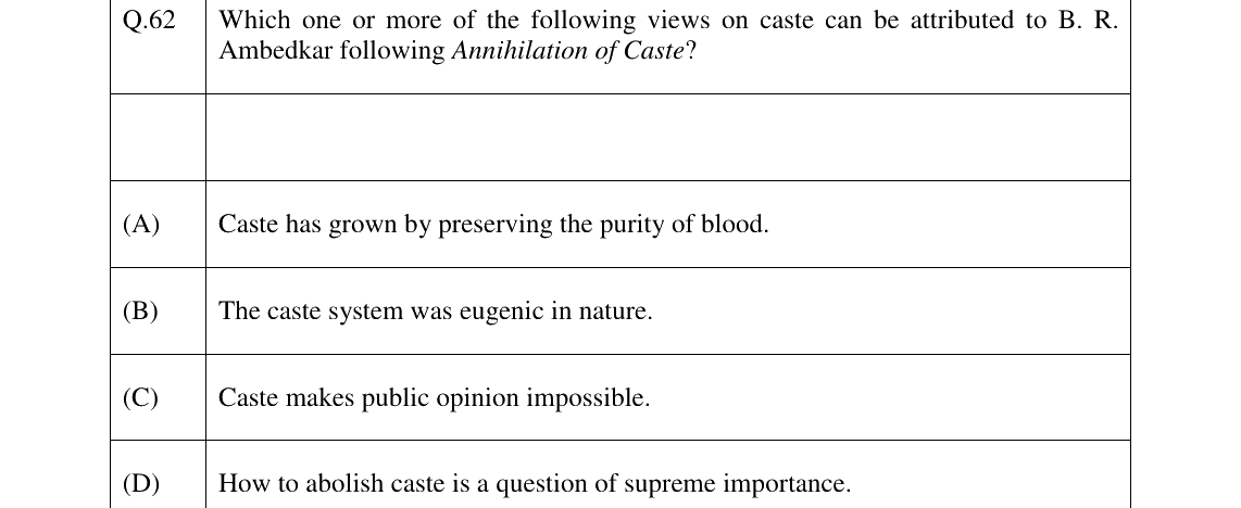 GATE 2026 XH-C4 question 62