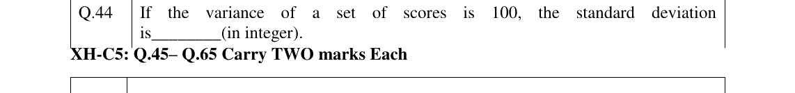 GATE 2023 XH-C5 question 44