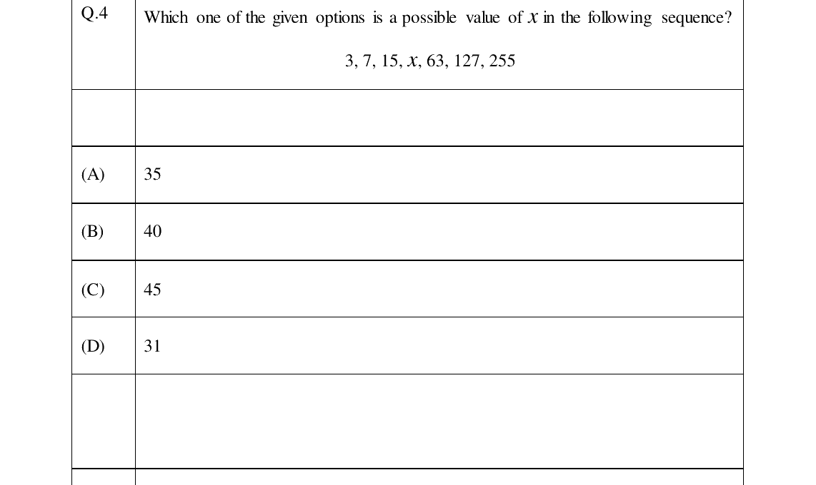 GATE 2024 XH-C5 question 4