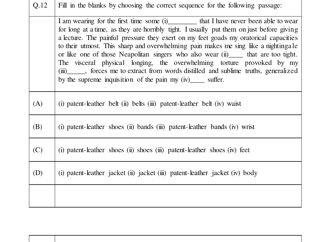 GATE 2024 XH-C5 question 12