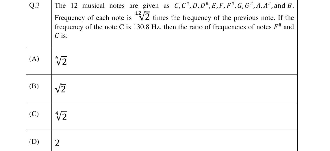 GATE 2025 XH-C5 question 3