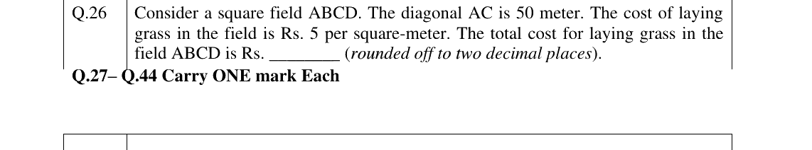 GATE 2025 XH-C5 question 26