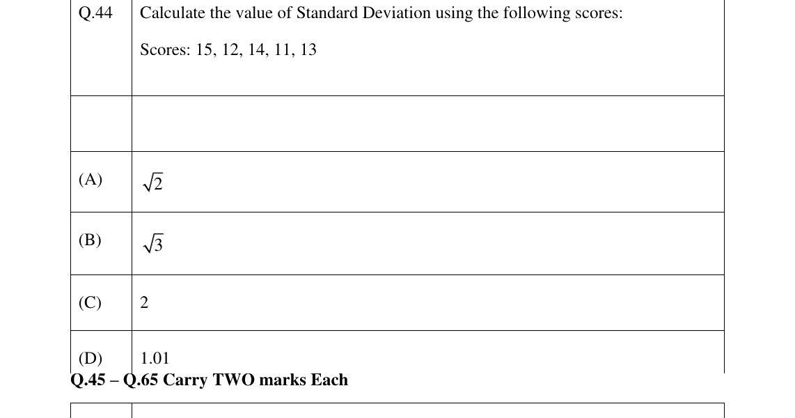 GATE 2026 XH-C5 question 44