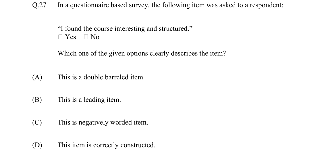 GATE 2022 XH-C6 question 27
