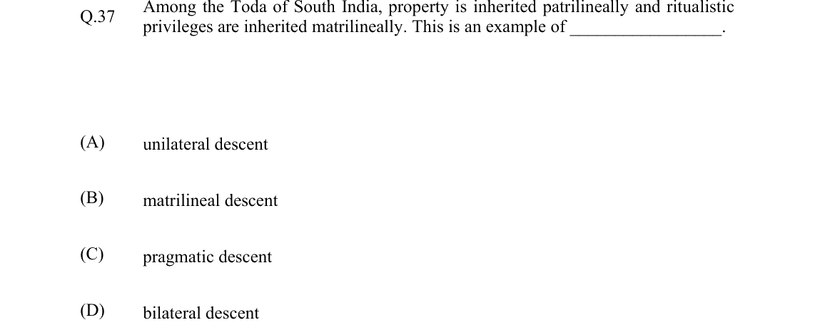GATE 2022 XH-C6 question 37