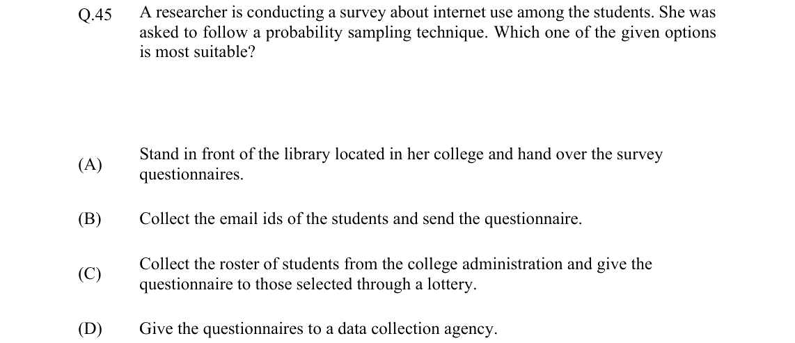 GATE 2022 XH-C6 question 45