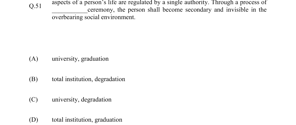 GATE 2022 XH-C6 question 51