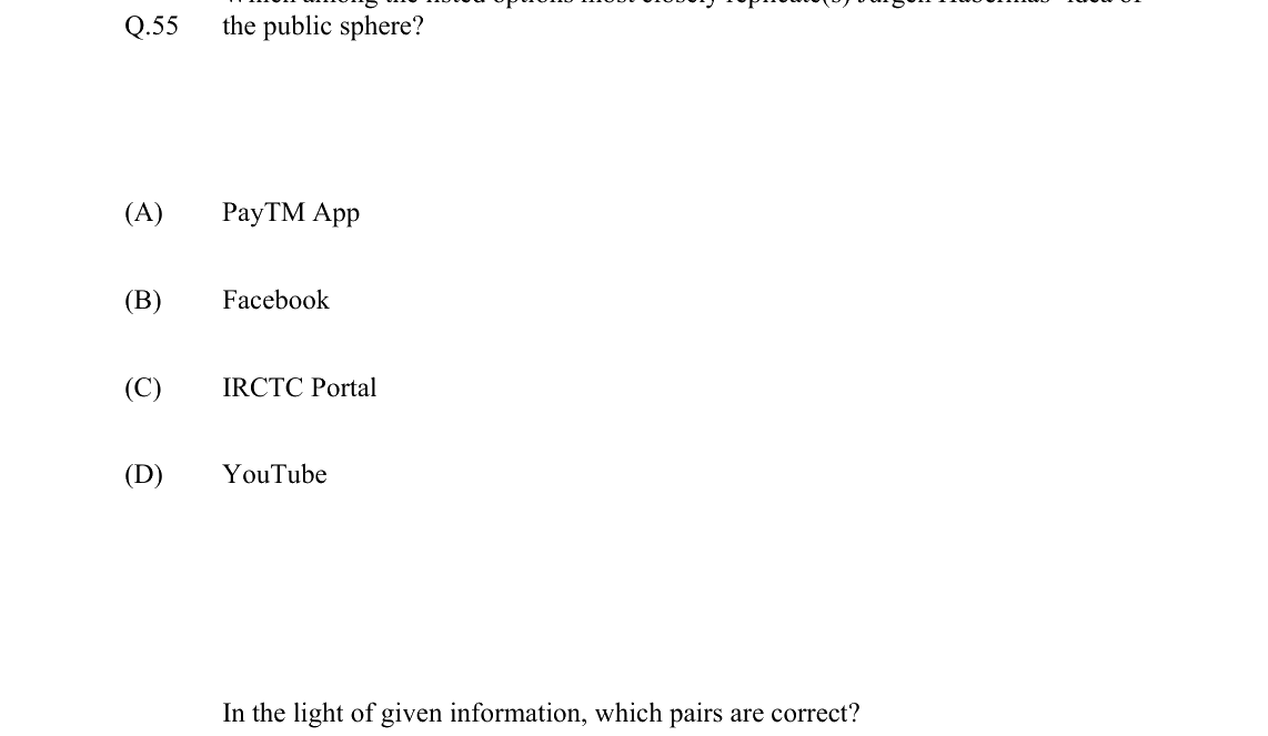 GATE 2022 XH-C6 question 55