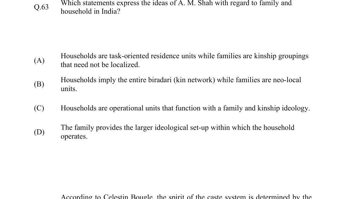 GATE 2022 XH-C6 question 63