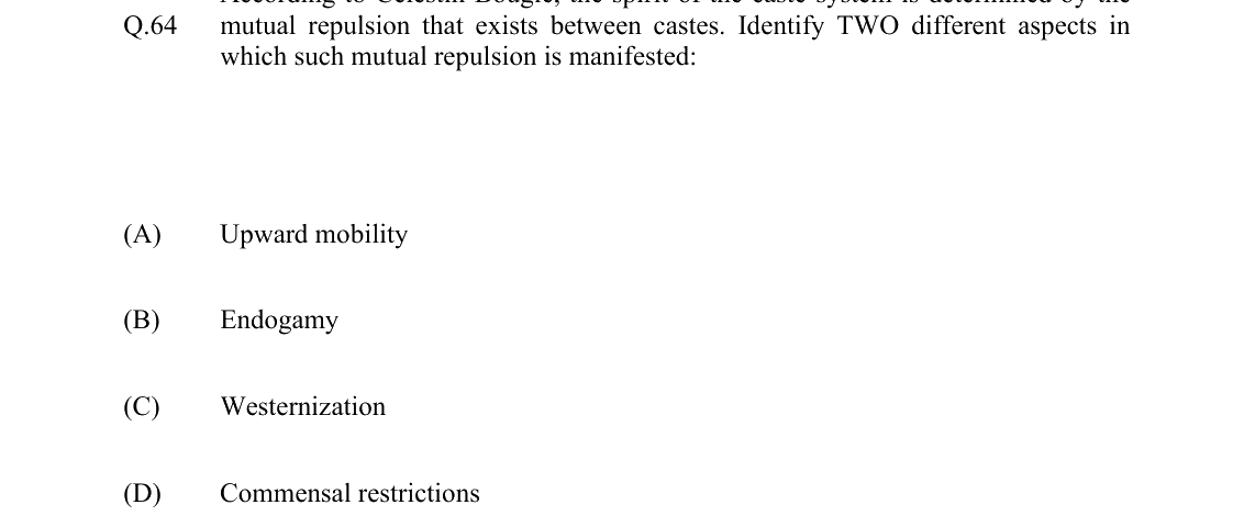 GATE 2022 XH-C6 question 64