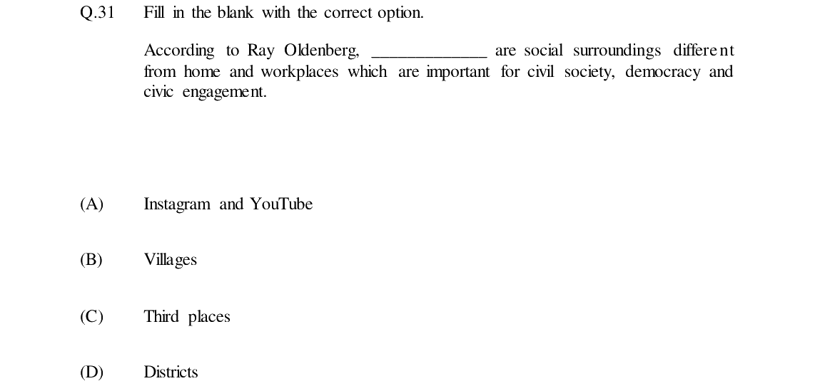 GATE 2024 XH-C6 question 31