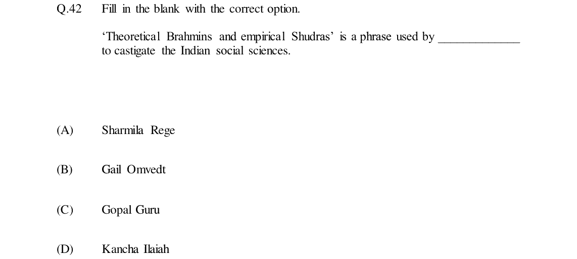 GATE 2024 XH-C6 question 42