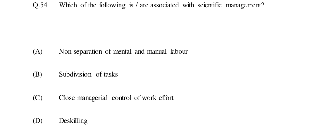 GATE 2024 XH-C6 question 54