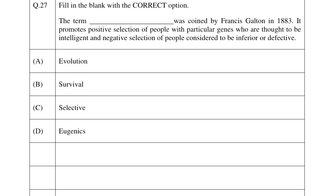 GATE 2025 XH-C6 question 27
