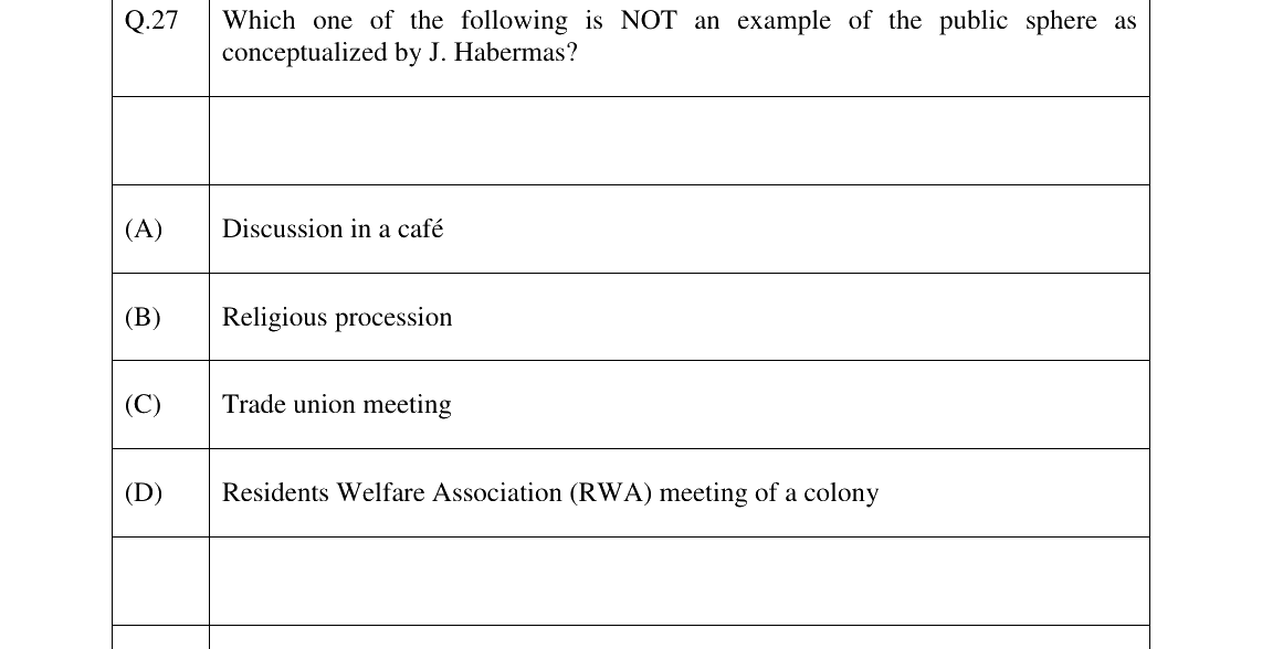 GATE 2026 XH-C6 question 27