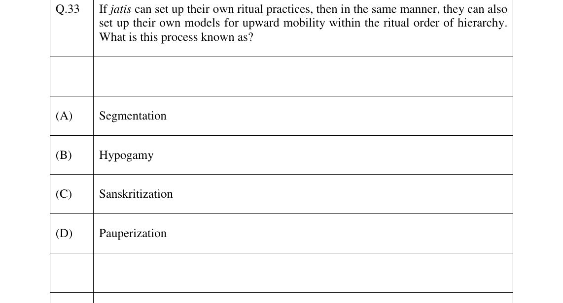 GATE 2026 XH-C6 question 33