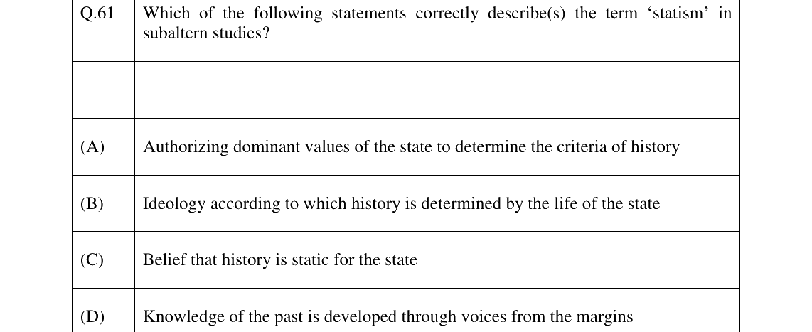 GATE 2026 XH-C6 question 61