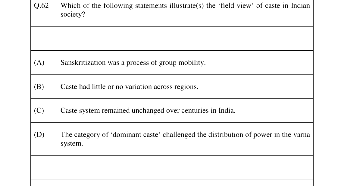 GATE 2026 XH-C6 question 62